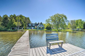 Lakefront Bellaire Getaway with Kayaks, Dock and Grill